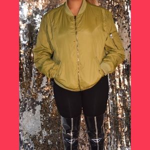 Green Bomber Jacket